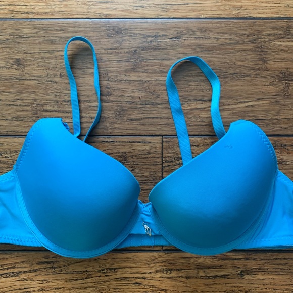 Fude Other - Turquoise Double Clasp Demi Coverage Bra 38B Fude Other - Turquoise Double Clasp Demi Coverage Bra 38B